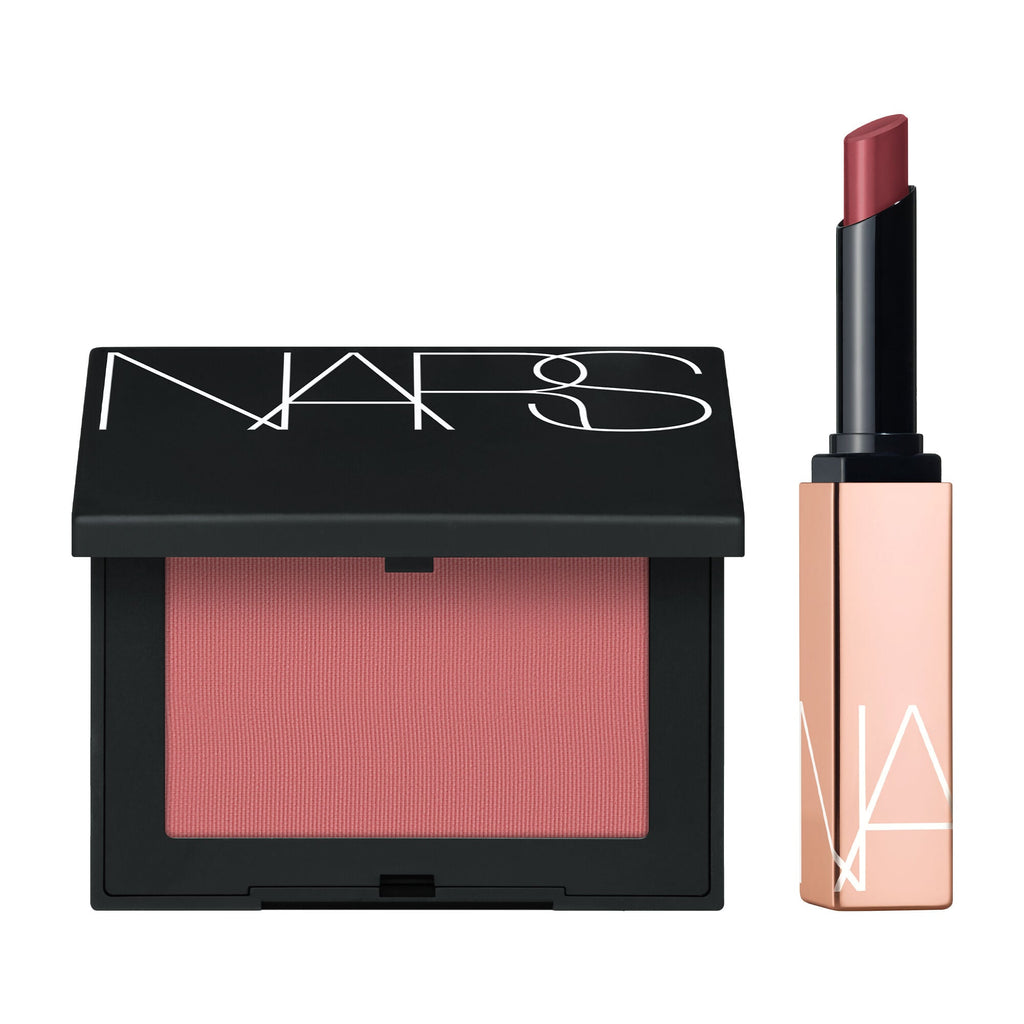 The Powder Blush & Afterglow Sensual Shine Lipstick Set